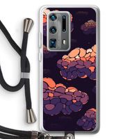 Patroon Wolken: Huawei P40 Pro Plus Transparant Hoesje met koord