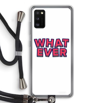 Whatever: Samsung Galaxy A41 Transparant Hoesje met koord