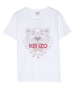 Kenzo Kids t-shirt à logo imprimé - Blanc