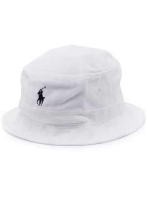 Polo Ralph Lauren bob à logo Polo Pony - Blanc