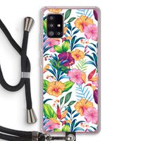 Tropisch 2: Samsung Galaxy A51 5G Transparant Hoesje met koord
