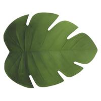 Tafel Placemats blad groen - vinyl - 47 x 38 cm - Onderleggers - Monstera bladeren