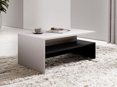 Salontafel BABEL wit/zwart