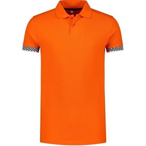 Grote maten oranje polo shirt racing/Formule 1 voor heren 6XL (64)  -
