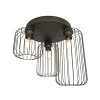 Emibig Plafondlamp Barn 3 lichts Ø 30 cm zwart