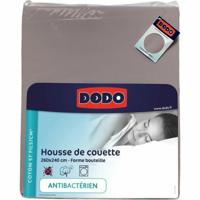 Dekbedovertrek DODO Antibacterieel middel Taupe 260 x 240 cm - thumbnail