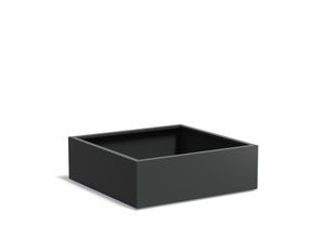 Aluminium plantenbak CARREZ 120x120x40cm.