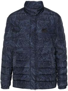 ETRO paisley-print padded jacket - Bleu