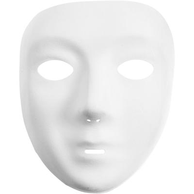 Creativ Company Masker, h: 17,5 cm, b: 14 cm, wit, 1 stuk