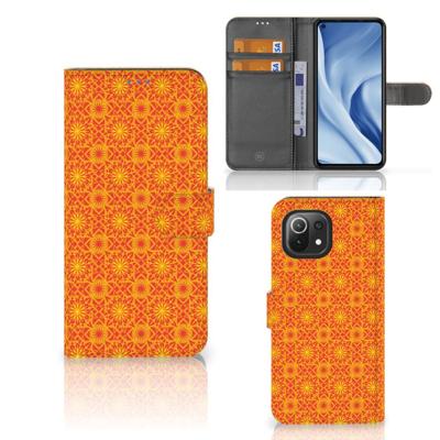 Xiaomi 11 Lite 5G NE | Mi 11 Lite | Telefoon Hoesje | Batik Oranje