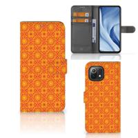 Xiaomi 11 Lite 5G NE | Mi 11 Lite | Telefoon Hoesje | Batik Oranje