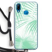 Palmbladeren: Huawei P20 Lite Transparant Hoesje met koord