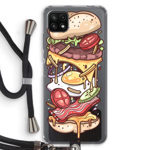 Diet Coke Please: Samsung Galaxy A22 5G Transparant Hoesje met koord