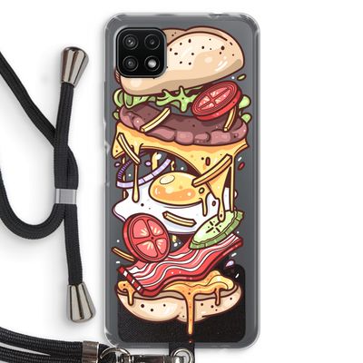 Diet Coke Please: Samsung Galaxy A22 5G Transparant Hoesje met koord
