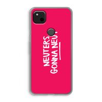 Neuters (roze): Google Pixel 4a Transparant Hoesje