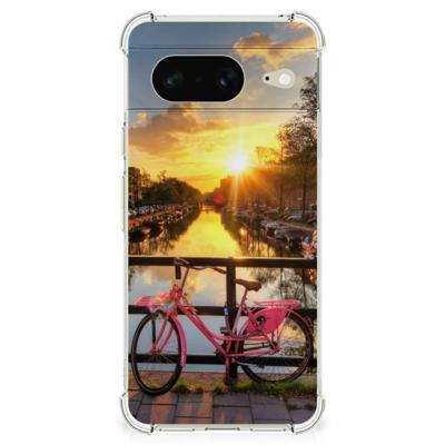 Google Pixel 8 Telefoonhoesje met valbescherming Amsterdamse Grachten Google Pixel 8 Telefoonhoesje met valbescherming Amsterdamse Grachten