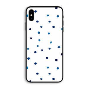 Blauwe stippen: iPhone XS Max Biologisch afbreekbaar hoesje