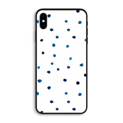 Blauwe stippen: iPhone XS Max Biologisch afbreekbaar hoesje