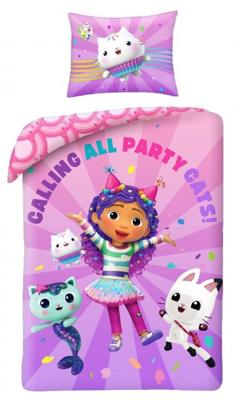 Gabby&apos;s Dollhouse dekbedovertrek Party Cast - 140 x 200 cm - Polyester