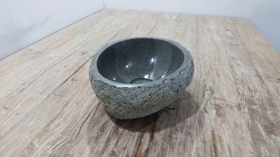 Flussstein Waschschale RXS250302, 29x24x12 cm