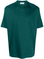 Lanvin logo-embroidered cotton T-shirt - Vert - thumbnail