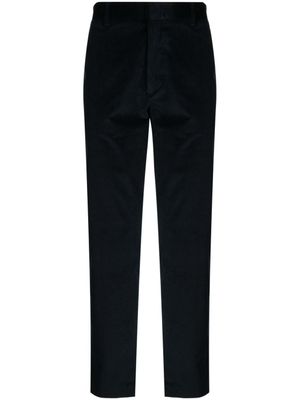 Paul Smith pantalon droit en velours côtelé - Bleu