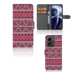 OnePlus Nord 2T Telefoon Hoesje Aztec Paars