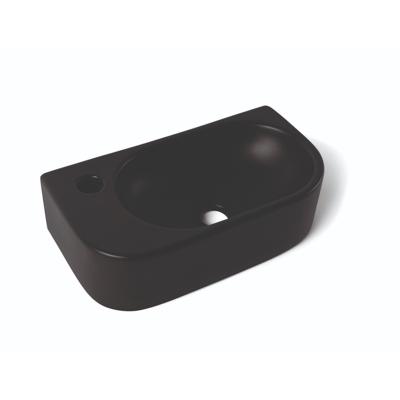 Fontein Luca Sanitair Ceramics 40x21,5x12 cm Keramiek Links Mat Zwart Luca Sanitair