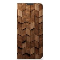 Book Wallet Case voor Nokia G50 Wooden Cubes