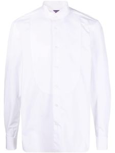 Ralph Lauren Purple Label chemise à plastron contrastant - Blanc