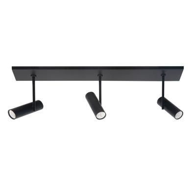 Highlight Zwarte spotTrend 3-lichts recht - S7535.01