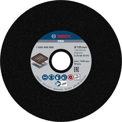 Bosch Accessoires Afbraamschijf voor rechte slijpmachine 125 mm, 20 mm, 20 1st - 1608600068
