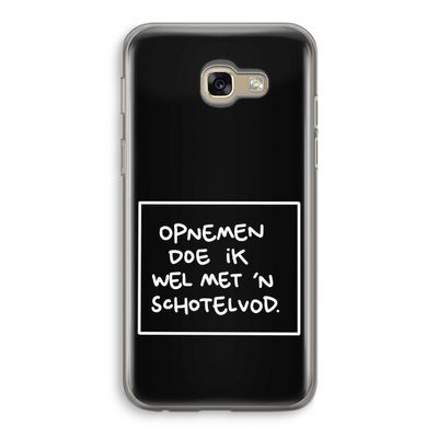 Schotelvod: Samsung Galaxy A5 (2017) Transparant Hoesje