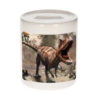 Dieren foto spaarpot - carnotaurus dinosaurus - 9 cm - dinosaurussen - spaarpotten - kinderen