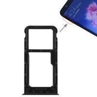 SIM-kaarthouder + SIM-kaarthouder / Micro SD-kaart voor Huawei P smart (geniet van 7S) (zwart)