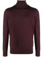 Zegna roll-neck fine-knit jumper - Violet - thumbnail