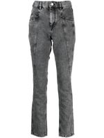 ISABEL MARANT jean skinny à design à empiècements - Gris