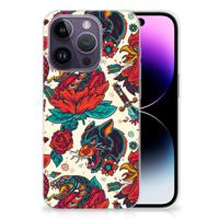Siliconen Hoesje met foto voor Apple iPhone 14 Pro Old Skool