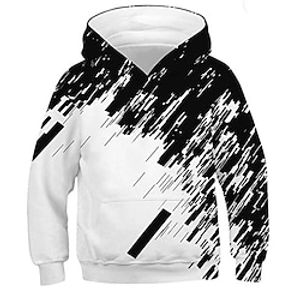 Jongens 3D Grafisch Geometrisch Trui met capuchon Lange mouw 3D-afdrukken Lente Herfst Actief Sport Modieus Polyester Kinderen 3-12 jaar Buiten Dagelijks Voor Binnen Normale pasvorm Lightinthebox