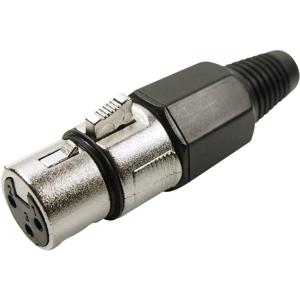 Cliff FC6140 XLR-connector Bus, recht Aantal polen: 3 Zilver 1 stuk(s)