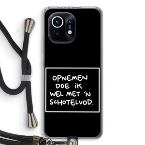 Schotelvod: Xiaomi Mi 11 Transparant Hoesje met koord