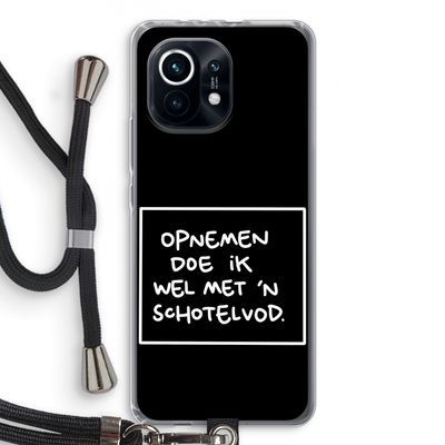 Schotelvod: Xiaomi Mi 11 Transparant Hoesje met koord