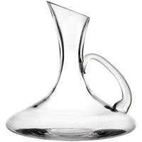 Wijn karaf/decanteer kan 1,25 liter van glas met slanke afgeschuinde hals   -
