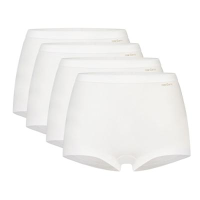 Ten Cate Basics Organic Cotton Stretch Short 4-pack Wit-S