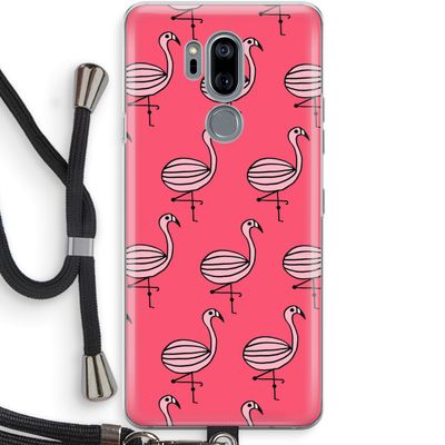 Flamingo: LG G7 Thinq Transparant Hoesje met koord