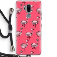 Flamingo: LG G7 Thinq Transparant Hoesje met koord