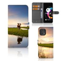 Motorola Edge 20 Lite | Telefoonhoesje | Met pasjeshouder | Koe