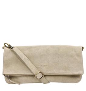 DSTRCT DSTRCT - suède crossbodytas beige Beige Suede Crossbody-tassen