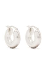 Jil Sander boucles d'oreilles sculptées en argent sterling