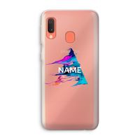 Abstract Spectrum: Samsung Galaxy A20e Transparant Hoesje